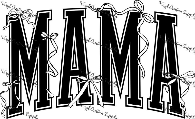 Bow Mama in Black - Vinyl Creation Supply