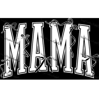 Bow Mama in White - Vinyl Creation Supply
