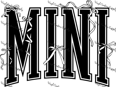 Bow Mini in Black - Vinyl Creation Supply