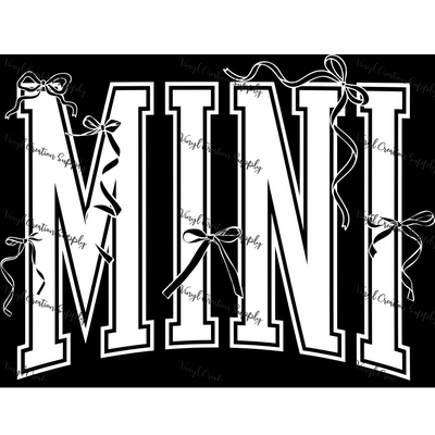 Bow Mini in White - Vinyl Creation Supply