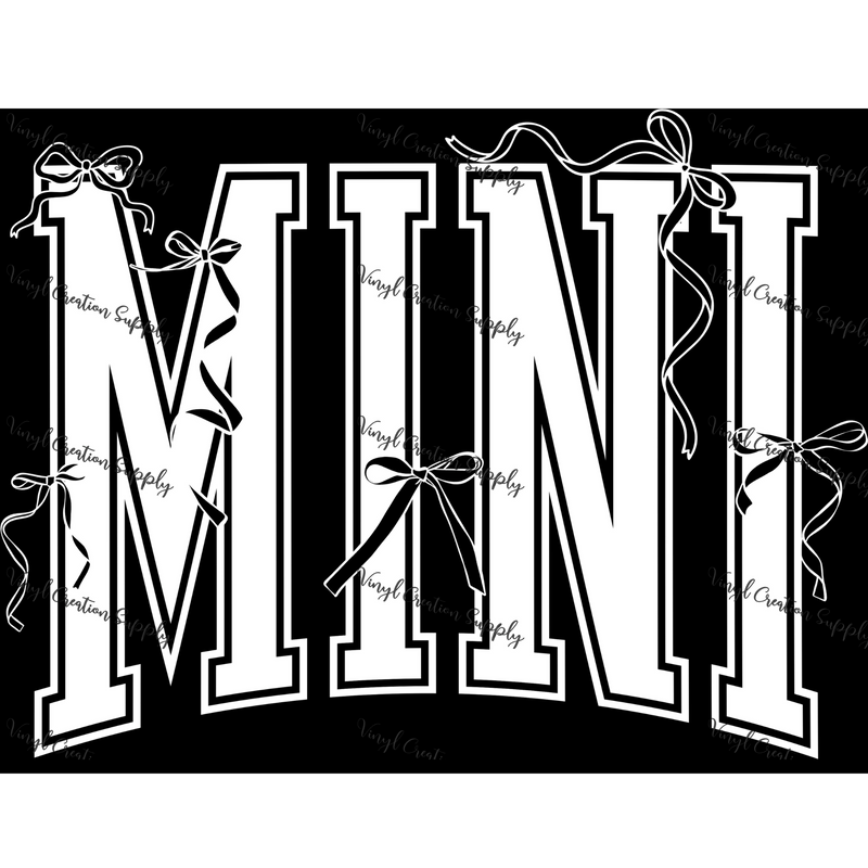 Bow Mini in White - Vinyl Creation Supply