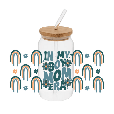 Boy Mom Era Wrap– Printed Libby Wrap (9.5" x 4.3" UV DTF) - Vinyl Creation Supply