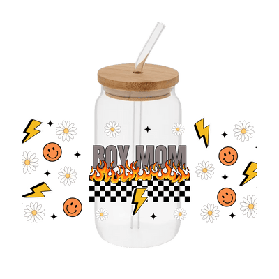 Boy Mom Fire – Printed Wrap - Vinyl Creation Supply