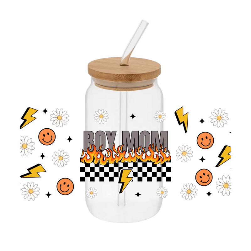 Boy Mom Fire – Printed Wrap - Vinyl Creation Supply