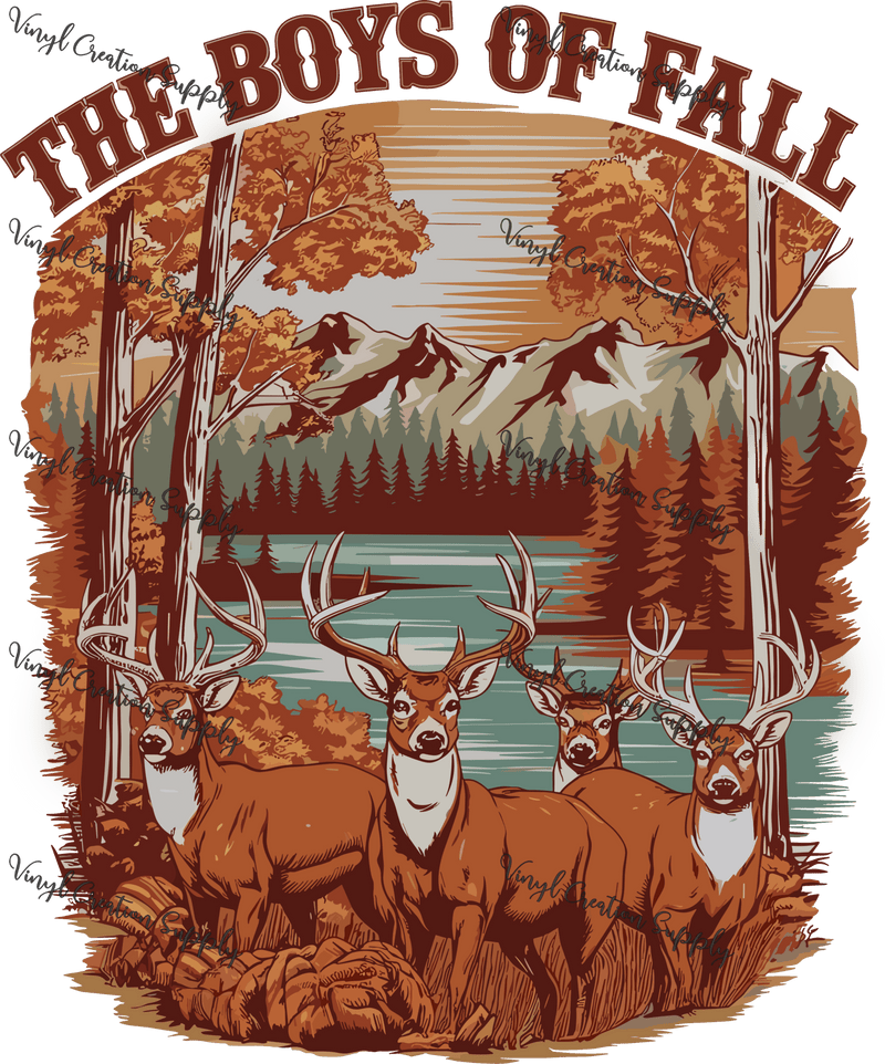 Boys of Fall Deer - Vinyl Creation Supply