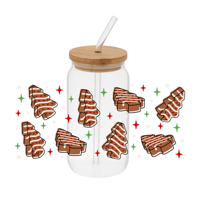 Brown Debbie Cakes– Printed Libby Wrap (9.5" x 4.3" UV DTF) - Vinyl Creation Supply