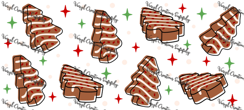 Brown Debbie Cakes– Printed Libby Wrap (9.5" x 4.3" UV DTF) - Vinyl Creation Supply