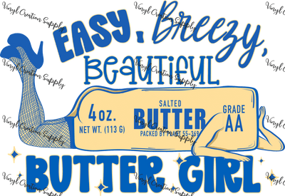 Butter Girl With Yellow - Vinyl Creation Supply
