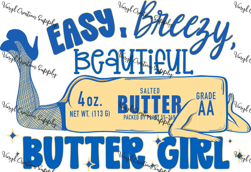 Butter Girl With Yellow - Vinyl Creation Supply