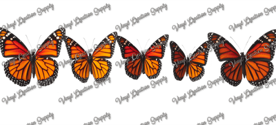 Butterflies – Printed Libby Wrap (9.5" x 4.3" UV DTF) - Vinyl Creation Supply