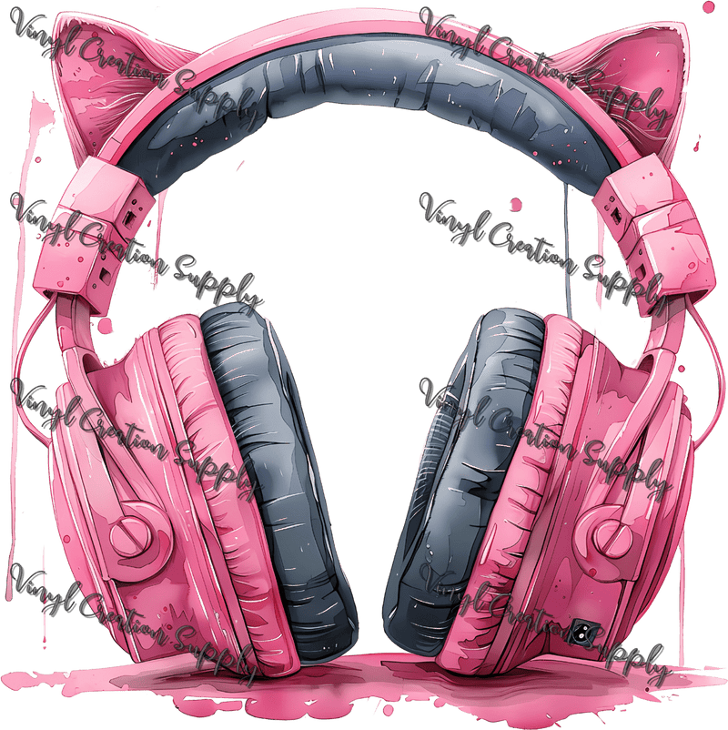 Cat Headphones - Vinyl Creation Supply