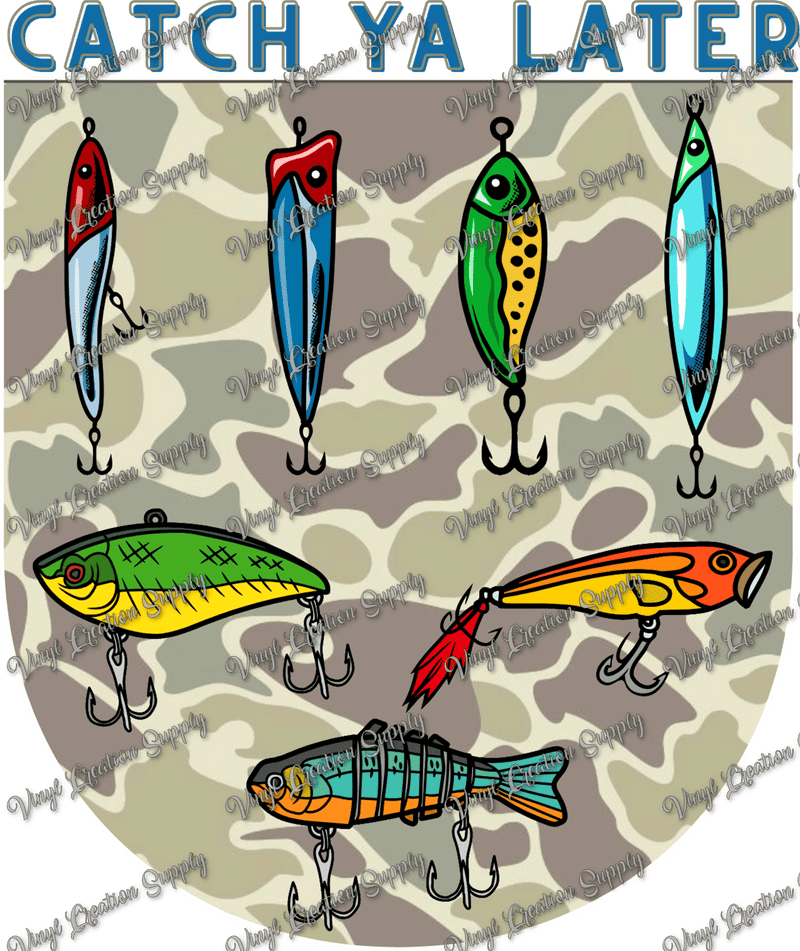 Catch Ya Later Fishing Lures - Vinyl Creation Supply
