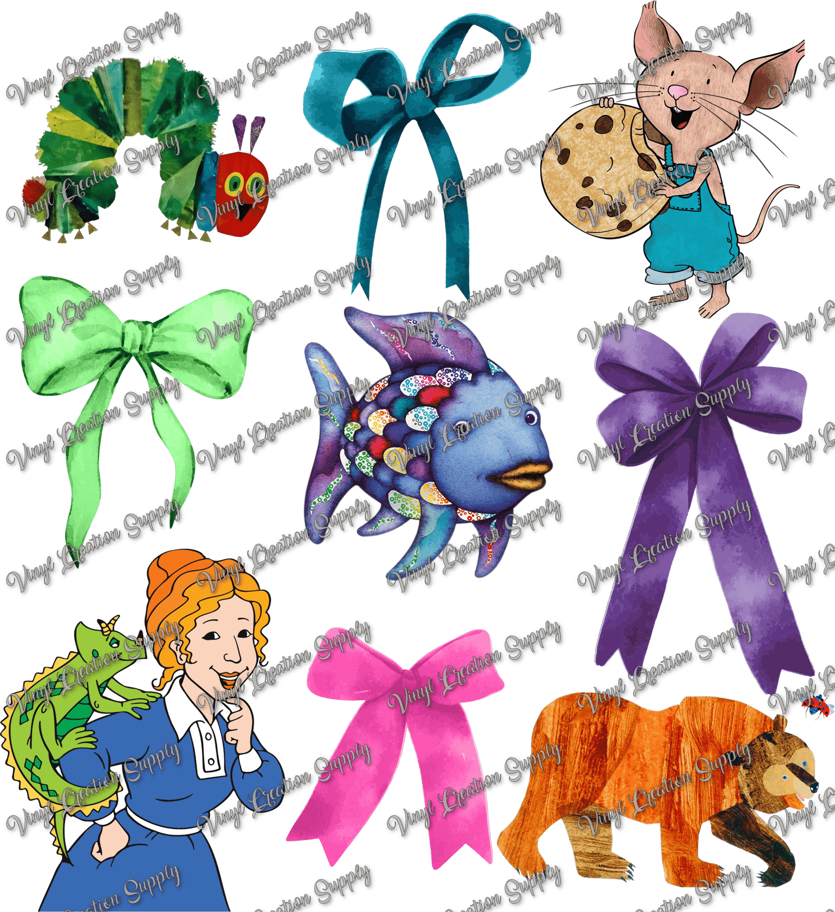 Caterpillar Collage Vinyl Creation Supply