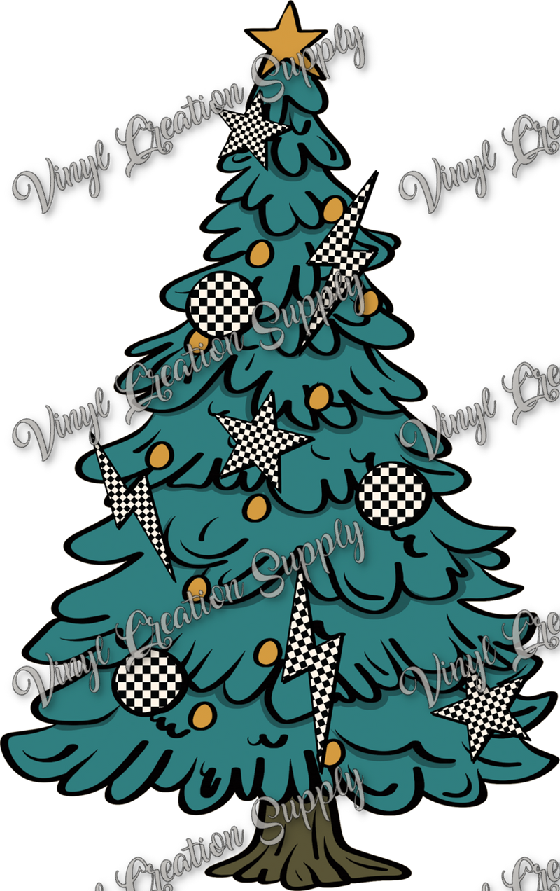 Checkered Ornament Trees