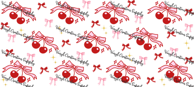 Cherries – Printed Libby Wrap (9.5" x 4.3" UV DTF) - Vinyl Creation Supply