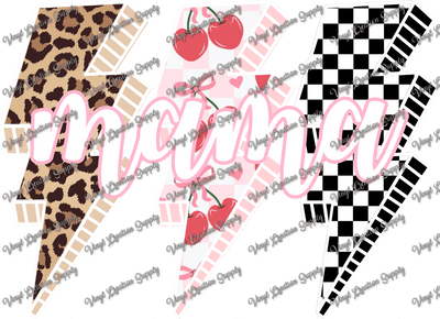 Cherry Lightning Bolt Mama - Vinyl Creation Supply