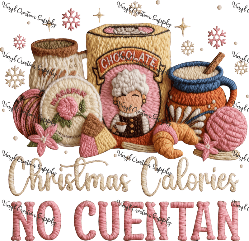 Christmas Calories No Cuentan Crochet - Vinyl Creation Supply
