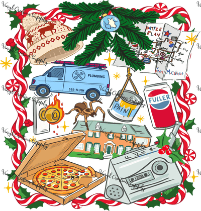 Christmas Movie Home Alone Collage - Vinyl Creation Supply