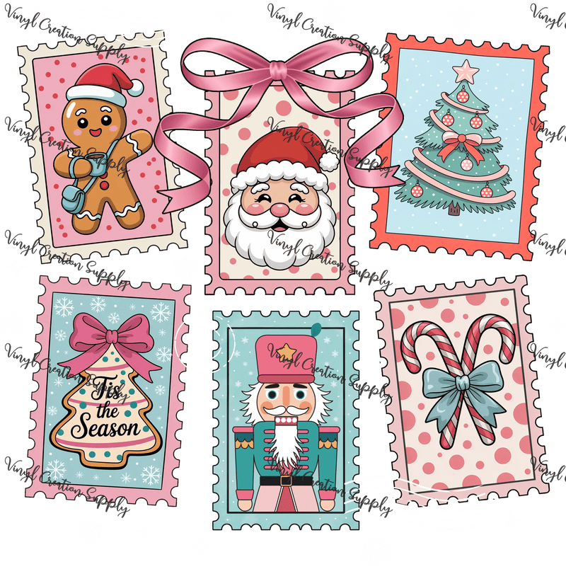 Christmas Stamp Frames - Vinyl Creation Supply