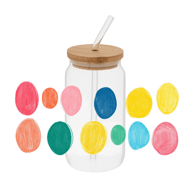Circles – Printed Libby Wrap (9.5" x 4.3" UV DTF) - Vinyl Creation Supply