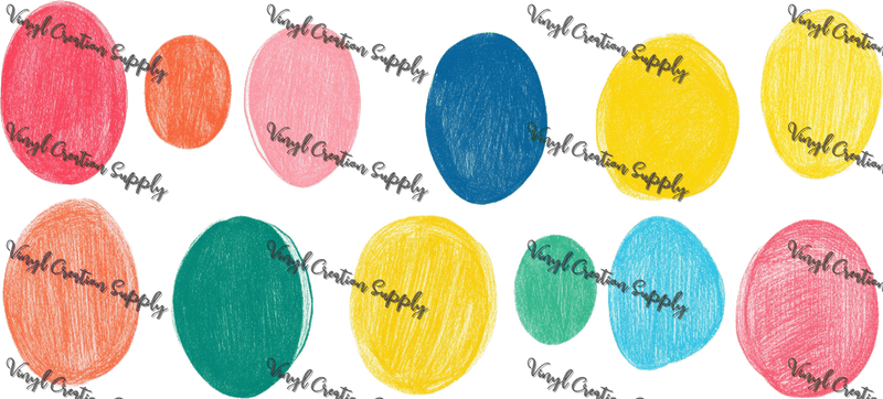 Circles – Printed Libby Wrap (9.5" x 4.3" UV DTF) - Vinyl Creation Supply