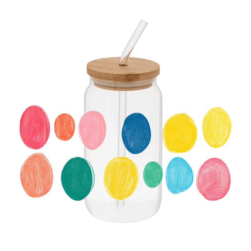 Circles – Printed Libby Wrap (9.5" x 4.3" UV DTF) - Vinyl Creation Supply
