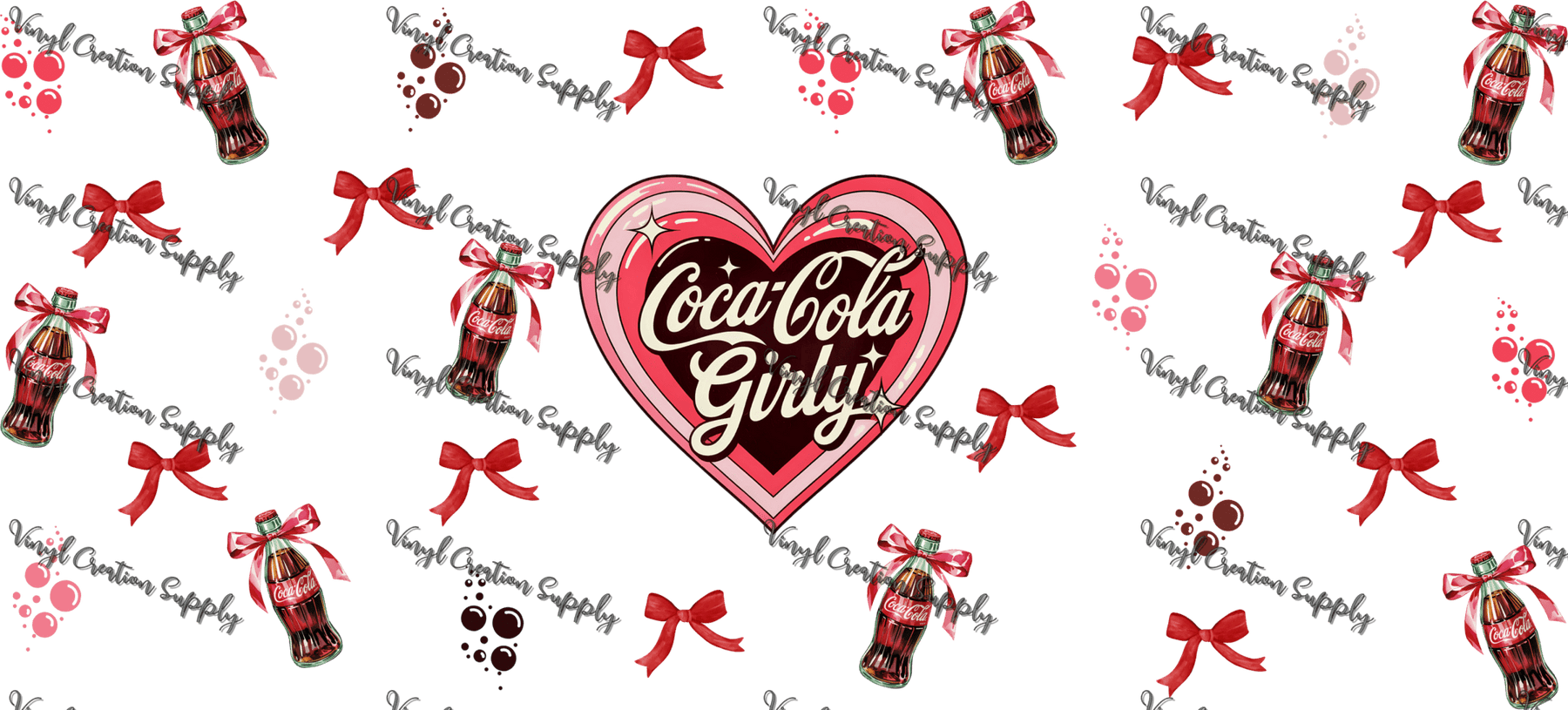 Cola Design Wrap Coca Cola Girly – Printed Wrap – Vinyl Creation Supply
