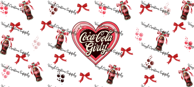 Coca Cola Girly – Printed Libby Wrap (9.5" x 4.3" UV DTF) - Vinyl Creation Supply