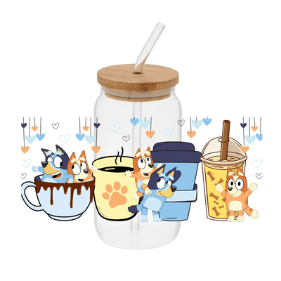 Coffee Cup Bluey – Printed Wrap - Vinyl Creation Supply