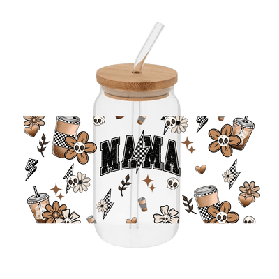 Coffee Mama – Printed Libby Wrap (9.5" x 4.3" UV DTF) - Vinyl Creation Supply