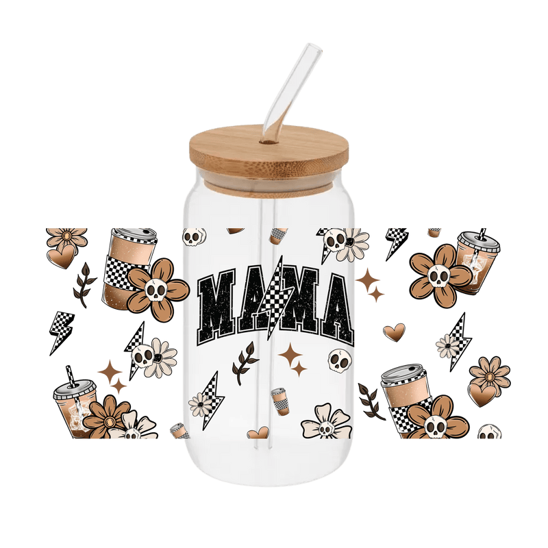 Coffee Mama – Printed Libby Wrap (9.5" x 4.3" UV DTF) - Vinyl Creation Supply