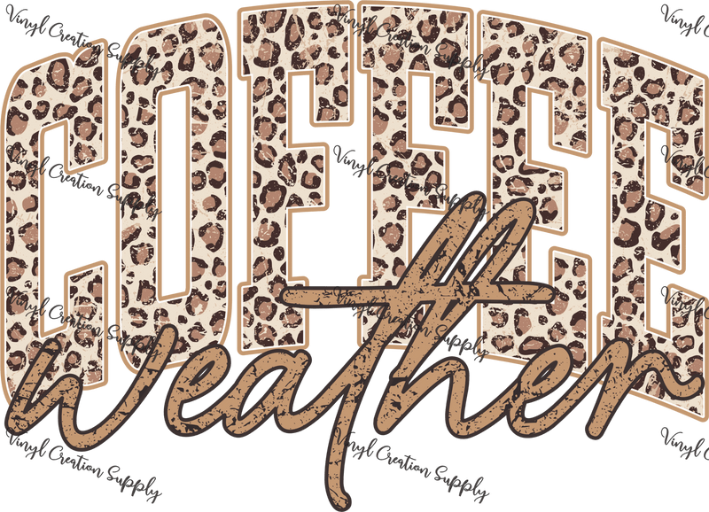 Coffee Weather Leopard 1 - Vinyl Creation Supply