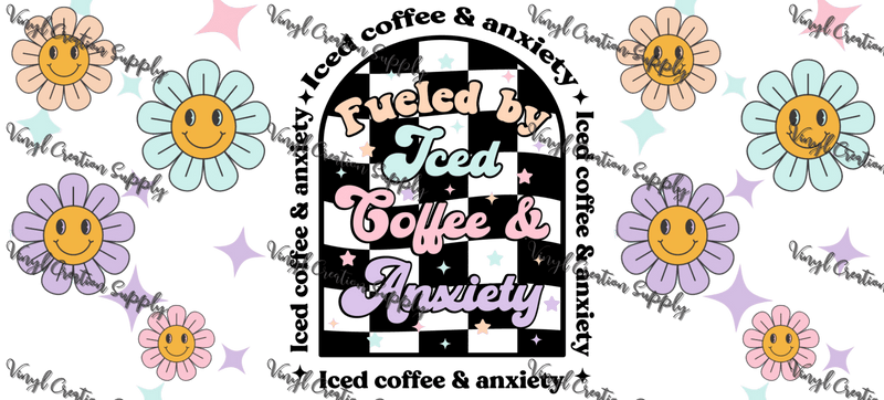 Coffee & Anxiety– Printed Wrap - Vinyl Creation Supply
