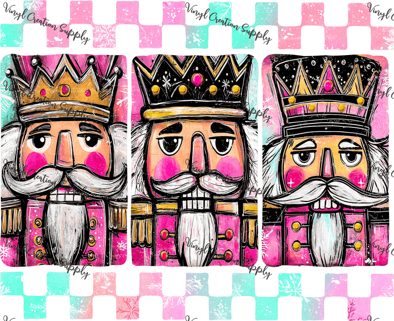 Colorful Nutcrackers Pink - Vinyl Creation Supply