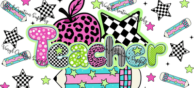 Colorful Teacher 90's - Vinyl Creation Supply