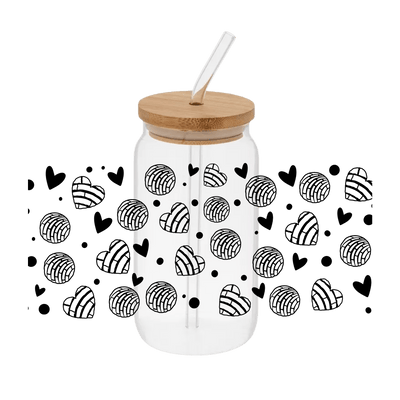 Conchas Black– Printed Libby Wrap (9.5" x 4.3" UV DTF) - Vinyl Creation Supply