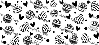 Conchas Black– Printed Libby Wrap (9.5" x 4.3" UV DTF) - Vinyl Creation Supply