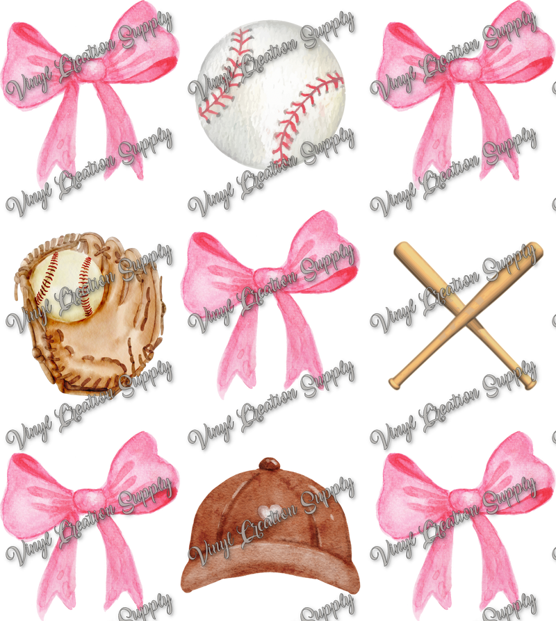 Coquette Baseball Collage