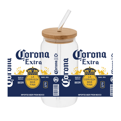 Corona Double Translucent– Printed Libby Wrap (9.5" x 4.3" UV DTF) - Vinyl Creation Supply