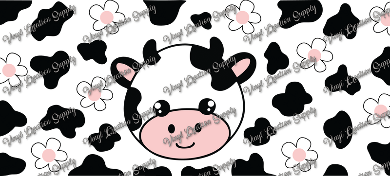 Cow Face No Bow– Printed Wrap - Vinyl Creation Supply
