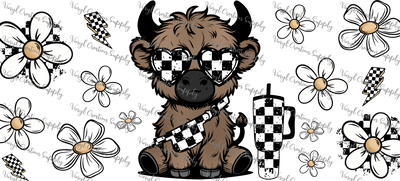 Cow Checkered Glasses – Printed  Wrap