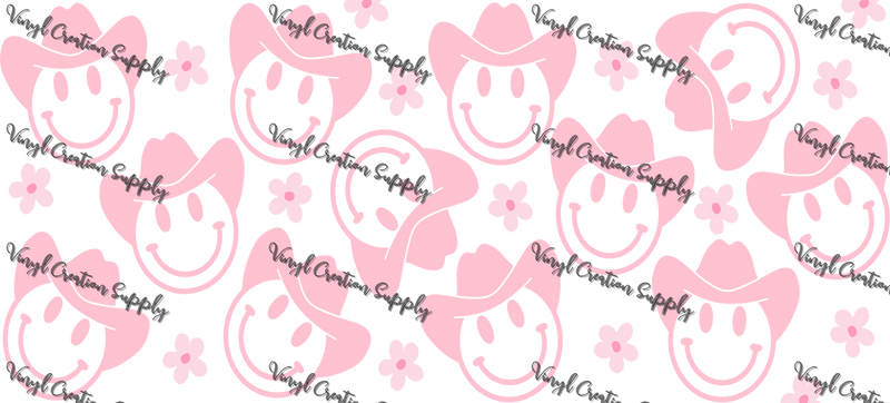 Cowboy Floral Wrap Pink– Printed Wrap - Vinyl Creation Supply