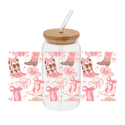Cowgirl Pink – Printed Libby Wrap (9.5" x 4.3" UV DTF) - Vinyl Creation Supply