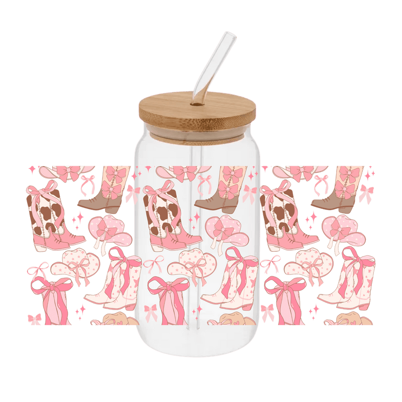 Cowgirl Pink – Printed Libby Wrap (9.5" x 4.3" UV DTF) - Vinyl Creation Supply