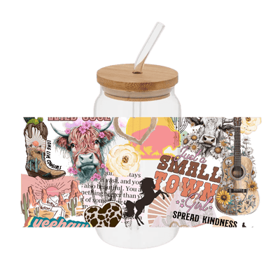 Cowgirl Wrap– Printed Libby Wrap (9.5" x 4.3" UV DTF) - Vinyl Creation Supply