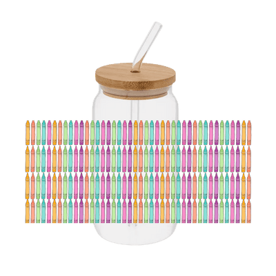 Crayons – Printed Libby Wrap (9.5" x 4.3" UV DTF) - Vinyl Creation Supply
