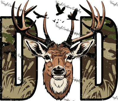 Dad Camo Deer - Vinyl Creation Supply