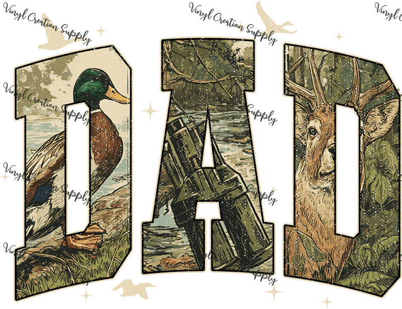 Dad Camo Hunting - Vinyl Creation Supply