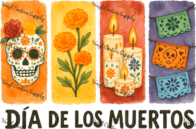 Dia De Los Muertos Collage 2 - Vinyl Creation Supply