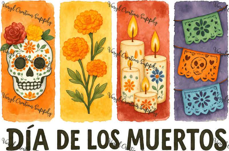 Dia De Los Muertos Collage 2 - Vinyl Creation Supply